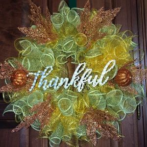 Thanksgiving Wreath with Pearls